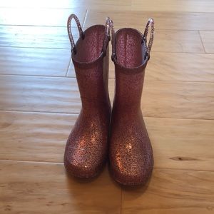 Light up Pink Glitter Rain Boot